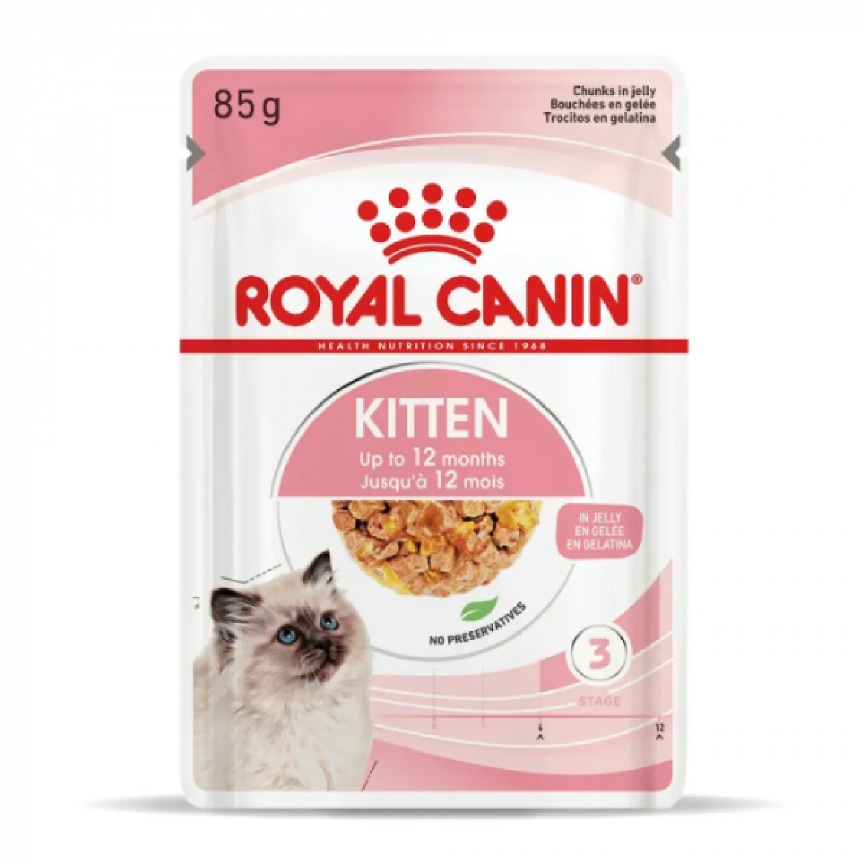 Купити Вологий корм для кошенят ROYAL CANIN KITTEN IN JELLY 85 г * 12 шт