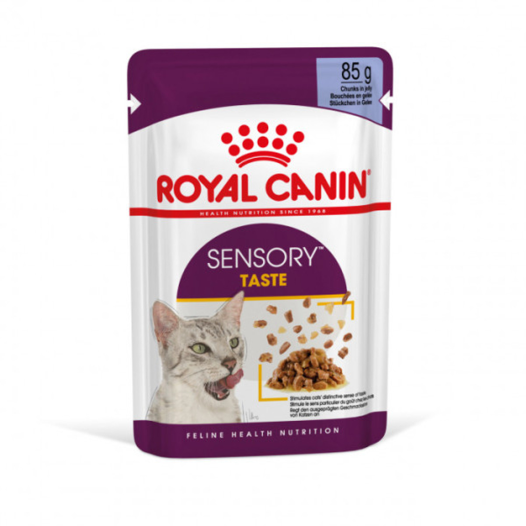 Купити Вологий корм для дорослих котів ROYAL CANIN SENSORY TASTE JELLY 85 г * 12 шт блок