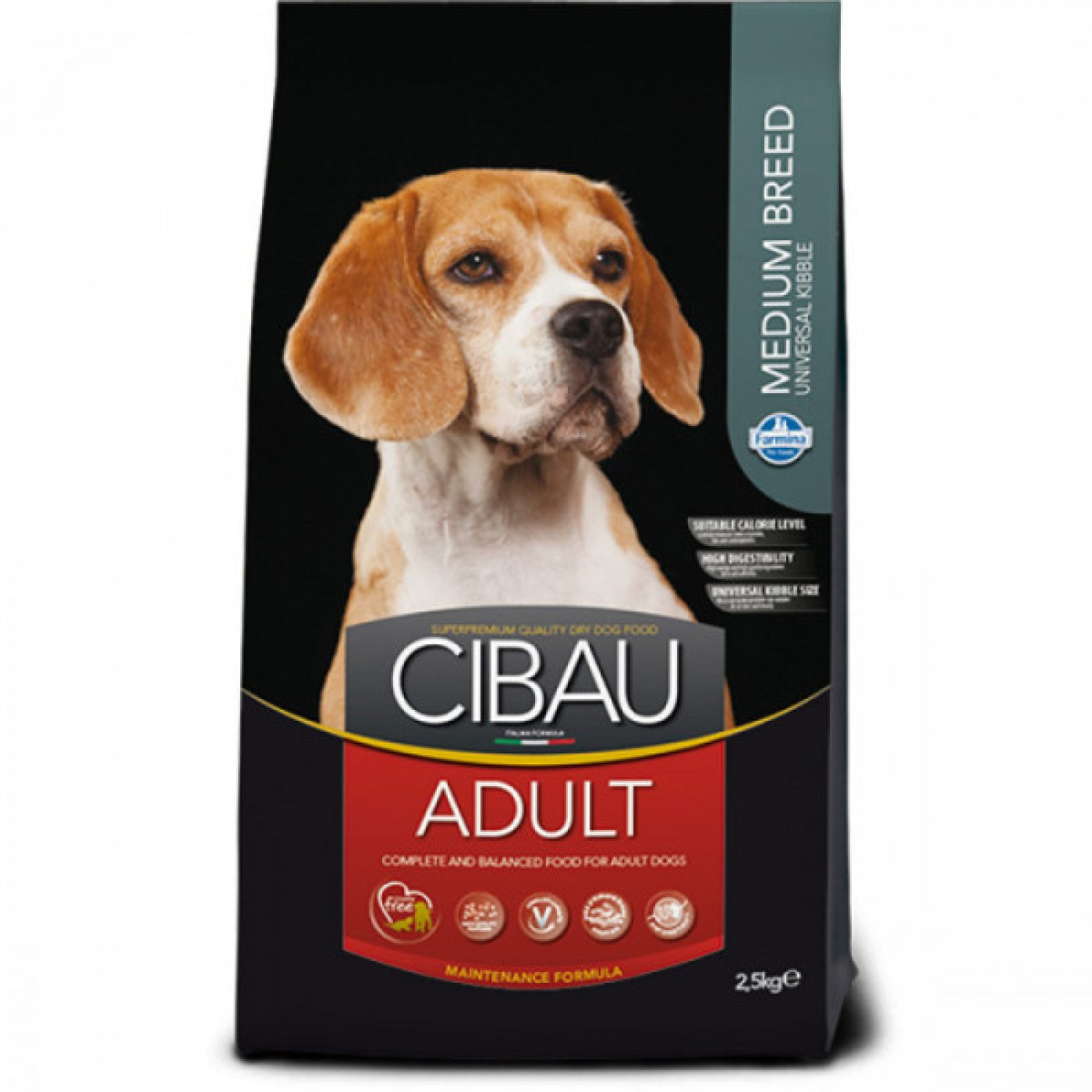 Купити Сухий корм Farmina Cibau Adult Medium для дорослих собак середніх порід, з куркою, 2.5 кг