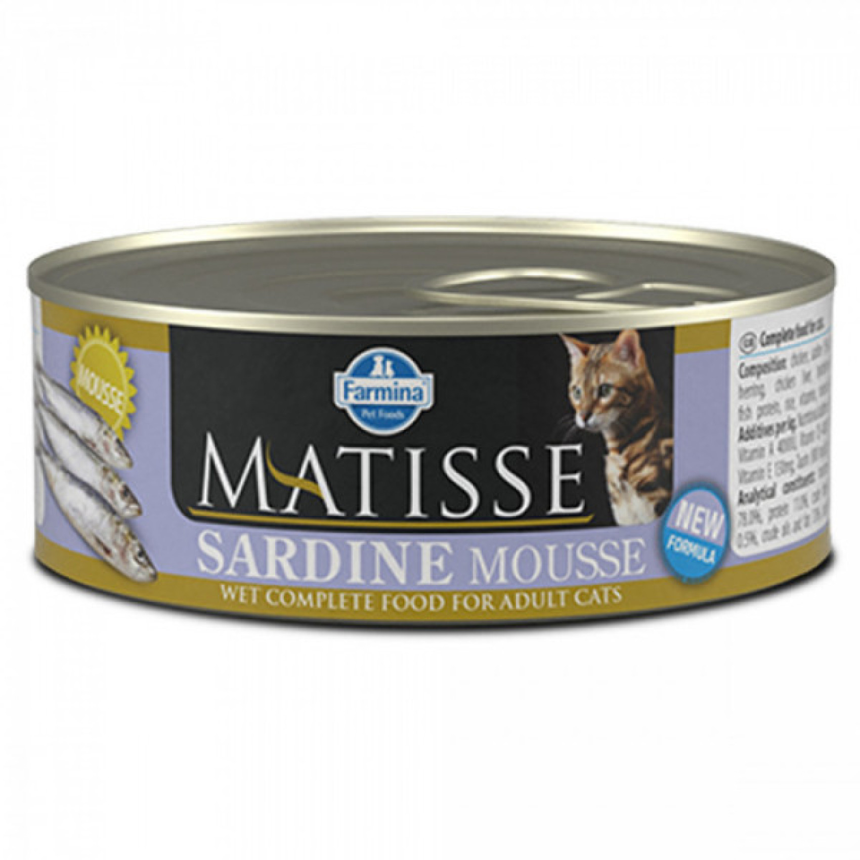 Купити Вологий корм Farmina Matisse Cat Mousse Sardine для дорослих котів, з сардиною, 85 г