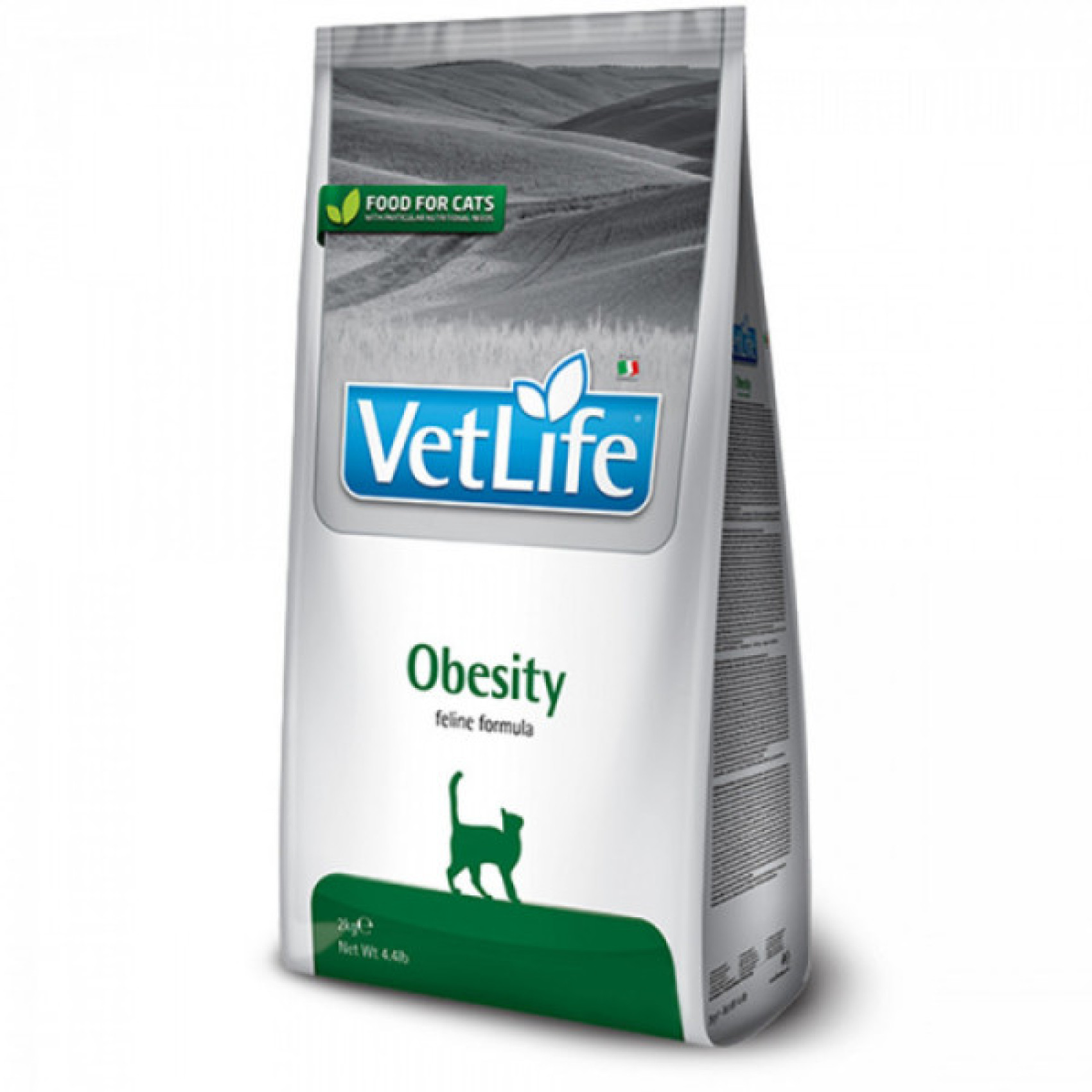 Купити Сухий корм Farmina Vet Life Obesity для котів, дієтичне харчування для зниження зайвої ваги, 2 кг