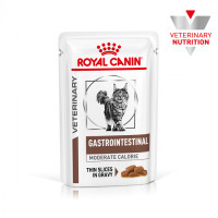 Вологий корм для дорослих котів ROYAL CANIN GASTRO-INTESTINAL MODERATE CALORIE CAT Pouches  85 г x 12 шт