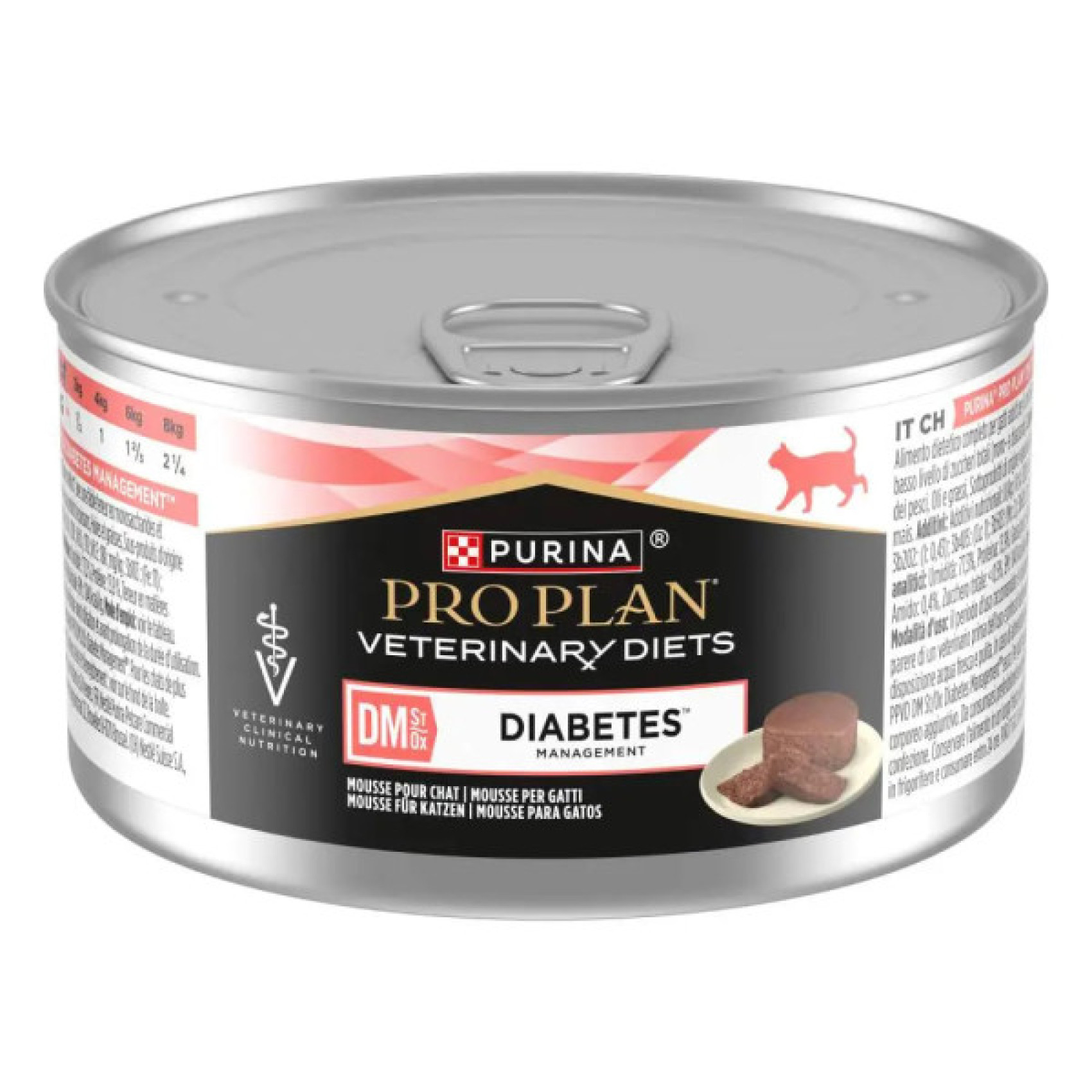 Купити Вологий дієтичний корм для дорослих котів Purina Pro Plan Veterinary Diets DM ST/OX Diabetes Managment 195 грам*24 шт
