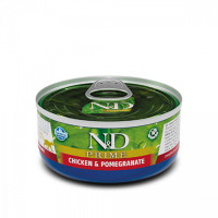Вологий корм Farmina N&D Grain Free Prime Chicken Adult для котів, беззерновий, з куркою та гранатом 70 г*24 шт