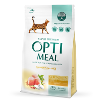 Сухой корм Optimeal Adult Cat Chicken для взрослых кошек 700 г - курица