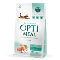 Сухой корм для котят Optimeal Kitten Chicken 700 г - курица