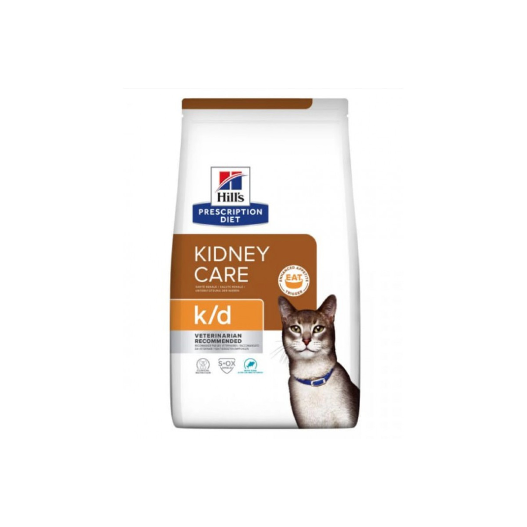 Hills PD Feline K/D Лечебный корм для котов Рекомендован при болезнях почек СКХ, тунец-1.5 кг*