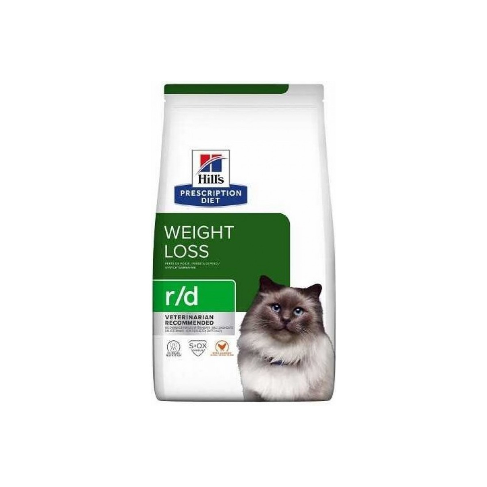 Hills PD Feline R/D - при ожирении и лишнем весе у кошек - 3 кг