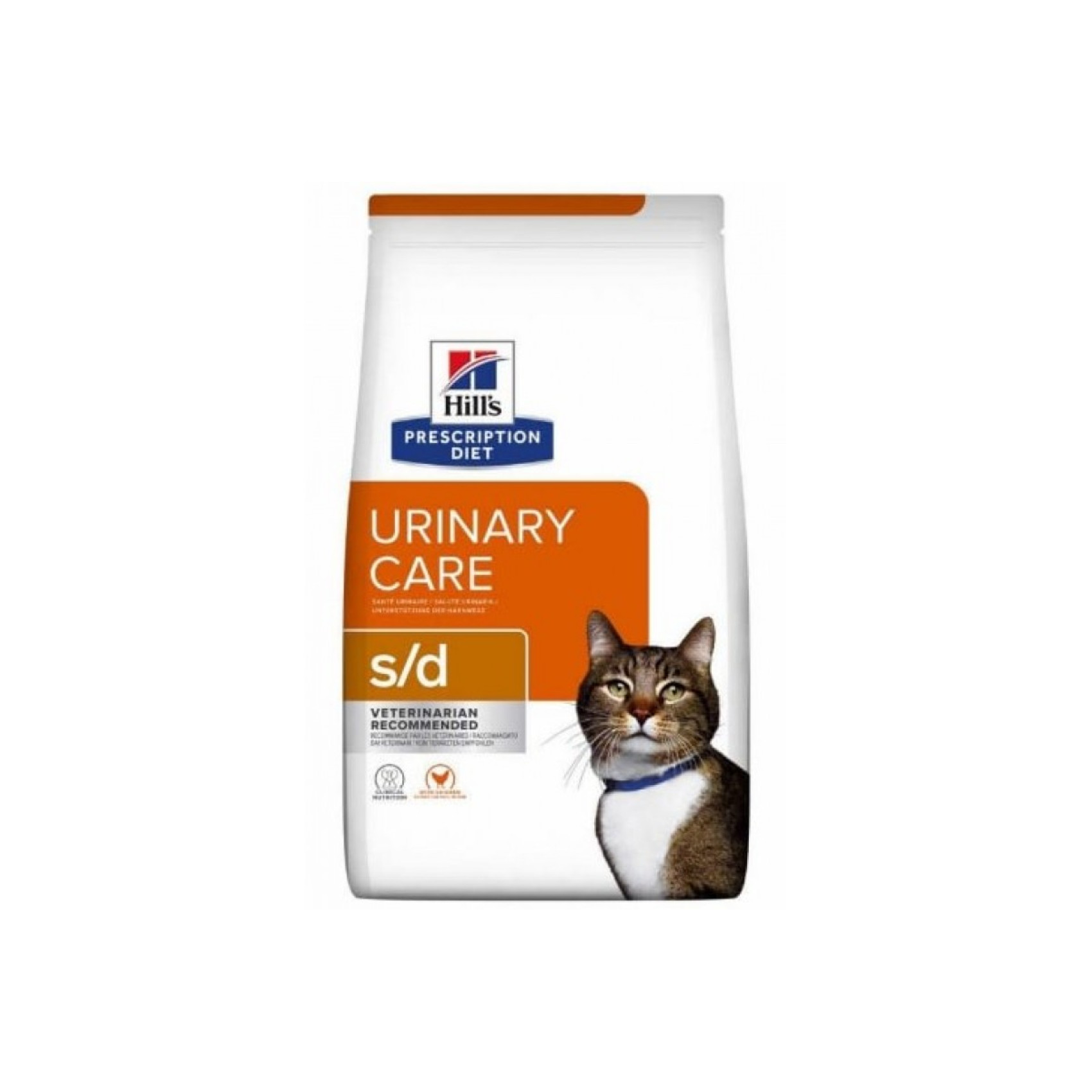 Hills PD Feline S/D- для растворения струвитных уролитов и кристаллов у кошек - 1,5 кг