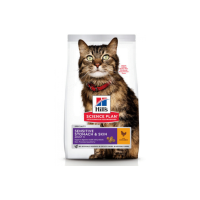 Hills SP Fel Adult SenSt&Sk Ch - взрослая кошка, для чувствительного пищеварения и кожи 0.3 кг