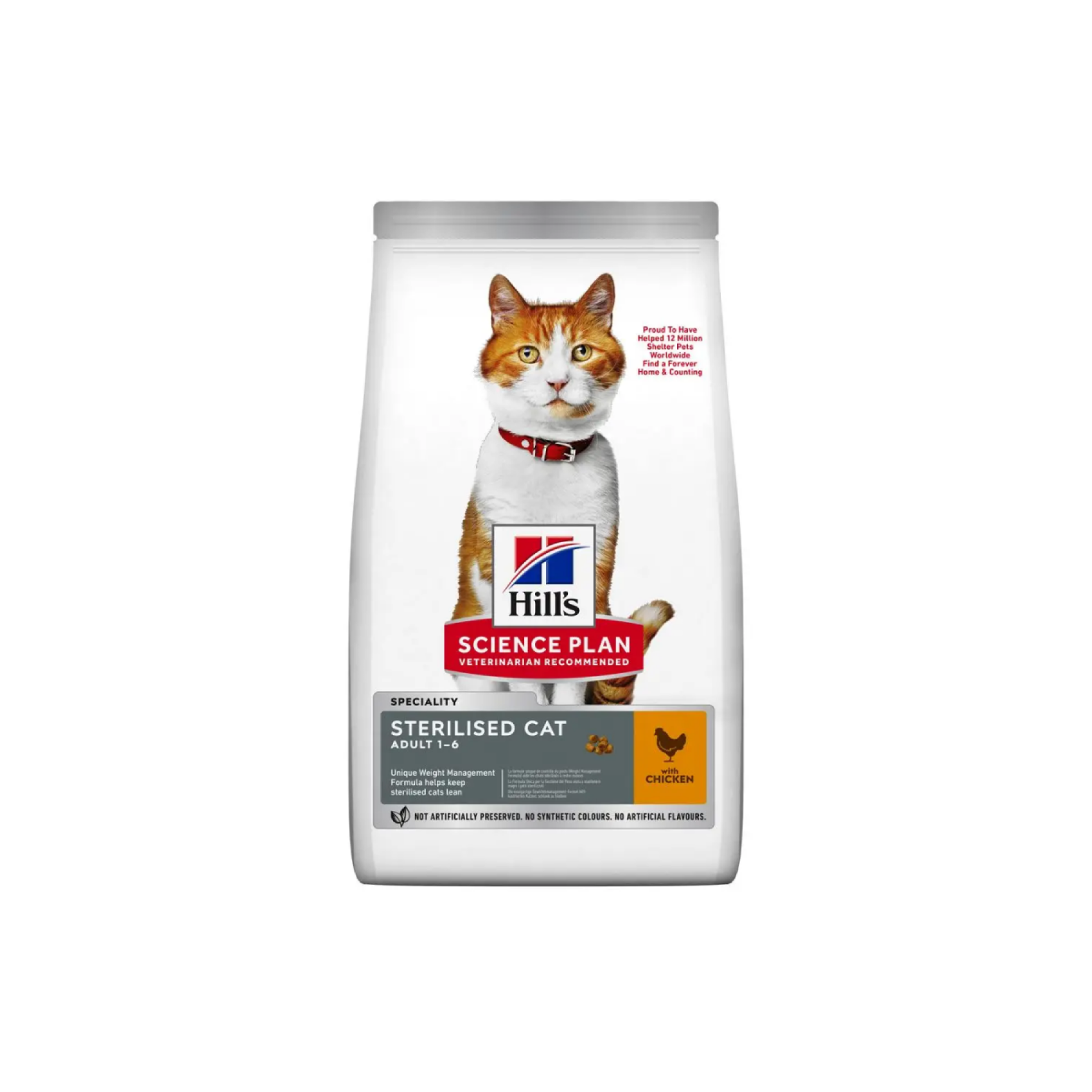 Hills SP Fel Adult Young Sterilised Cat Ch- для стерилизованных кошек с курицей - 3 кг