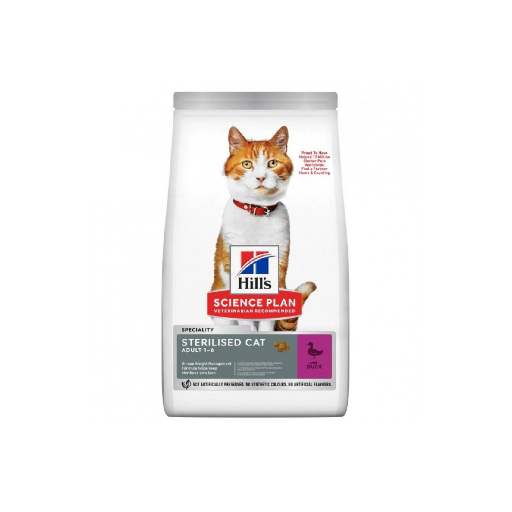 Сухой корм Hills Science Plan Adult Sterilised with Duck с уткой для стерилизованных кошек 1.5 кг
