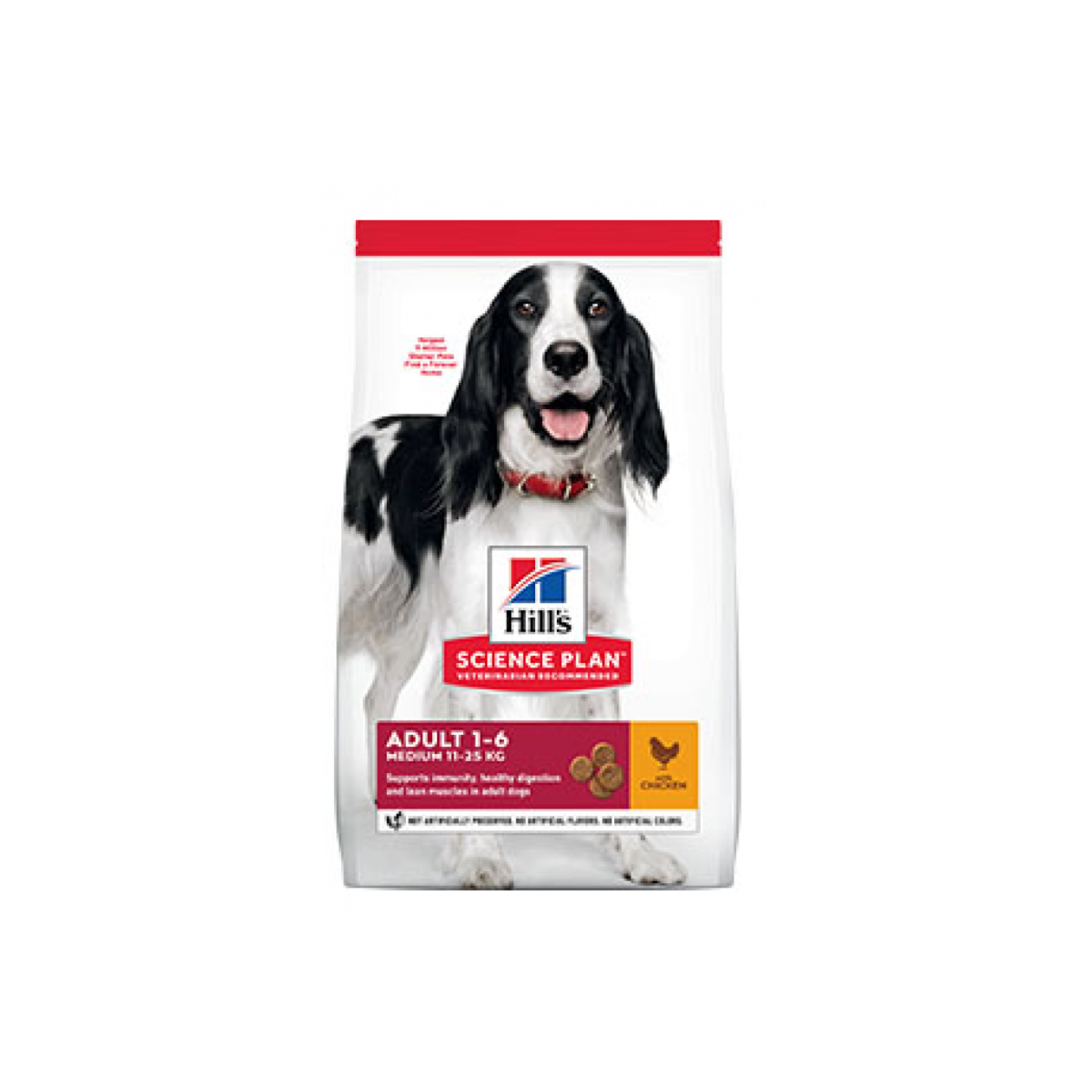Hills Canine Adult Medium - сухой корм для взрослых собак средних пород с курицей - 14 кг