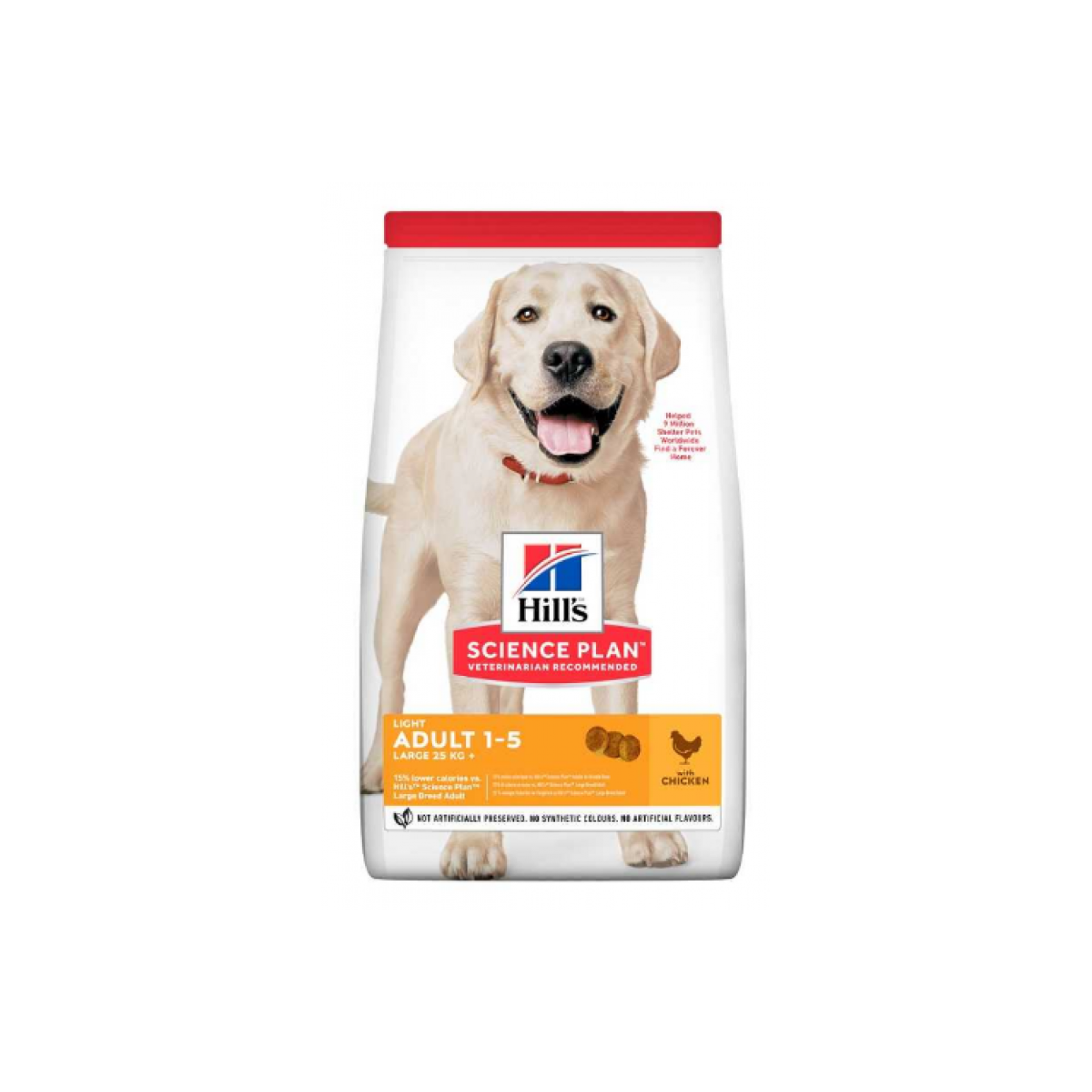 Сухой корм Hill's Science Plan Adult Light Large Breed для собак, с курицей, 14 кг