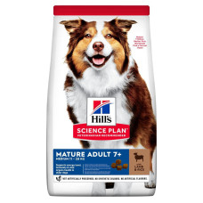 Hills SCIENCE PLAN Mature Adult 7+ Medium сухой корм для пожилых собак средних пород, с ягненком и рисом - 14 кг