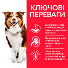 Hills SCIENCE PLAN Mature Adult 7+ Medium сухой корм для пожилых собак средних пород, с ягненком и рисом - 14 кг