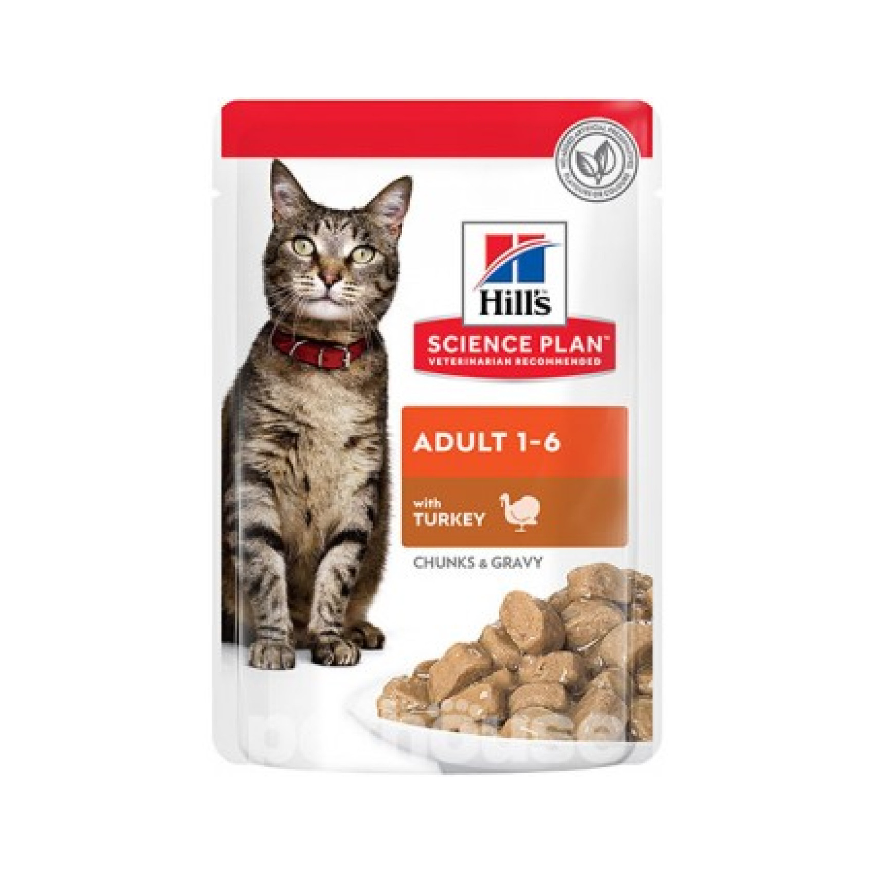 Влажный корм для кошек Hills Wet SP Feline Adult, индейка, пауч 85 г 12шт