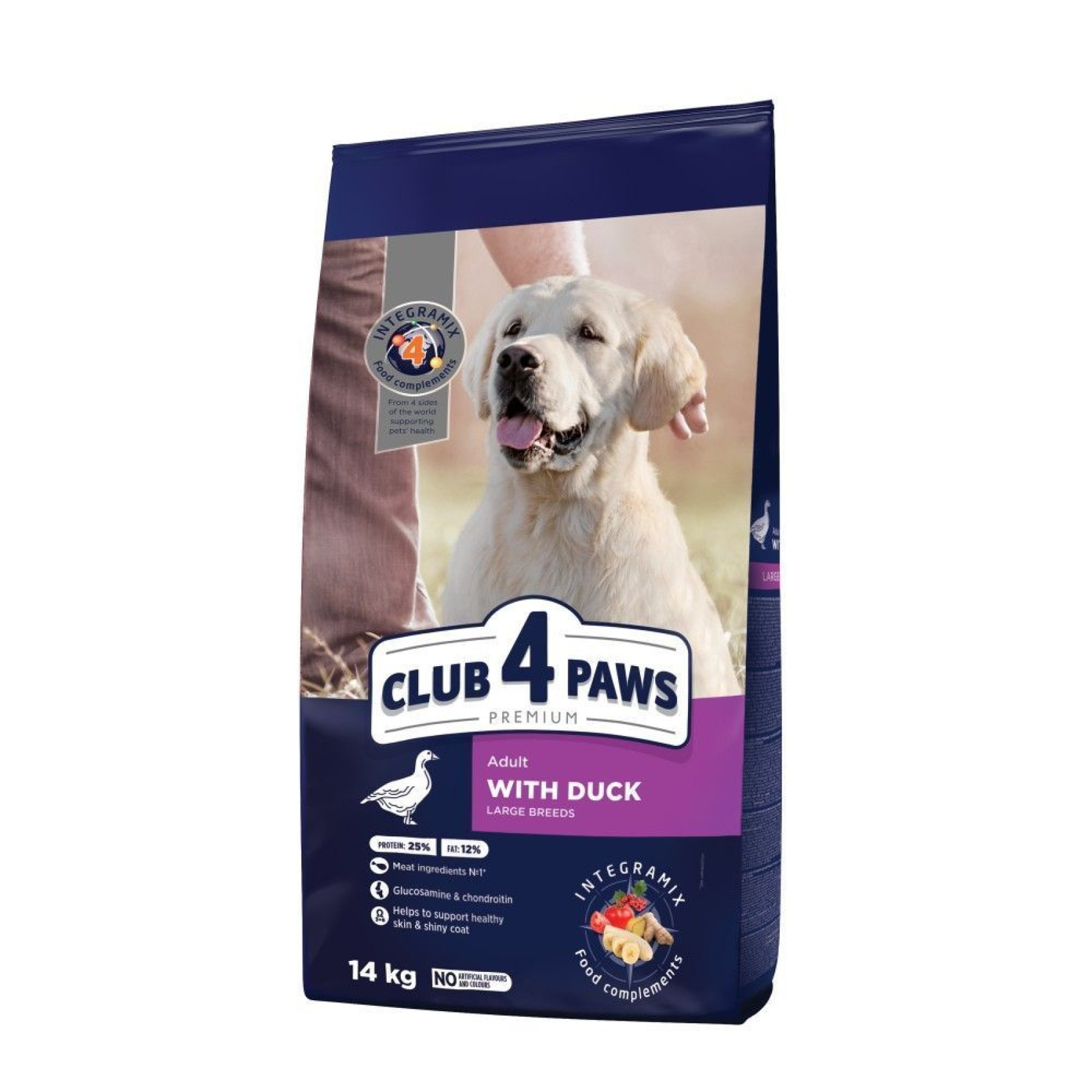 Сухой корм для собак Club 4 Paws Premium 14 кг - утка