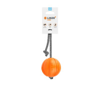 Игрушка для собак Liker Cord Мячик с веревкой 7 см