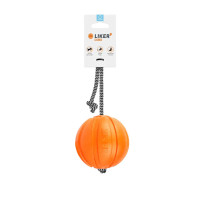 Игрушка для собак Liker Cord Мячик с веревкой 9 см