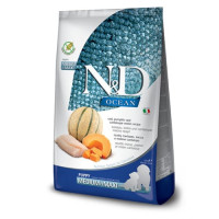Беззерновой сухой корм Farmina N&D Grain Free OCEAN PUMPKIN для щенков средних и больших пород, с треской и дыней, 12 кг