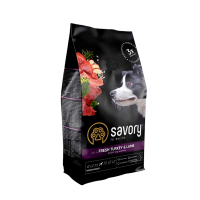 Сухий корм для собак Savory Medium Breed Fresh 1 кг - індичка та ягня