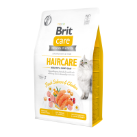 Сухий корм для котів Brit Care Cat GF Haircare Healthy & Shiny Coat 2 кг - курка і лосось