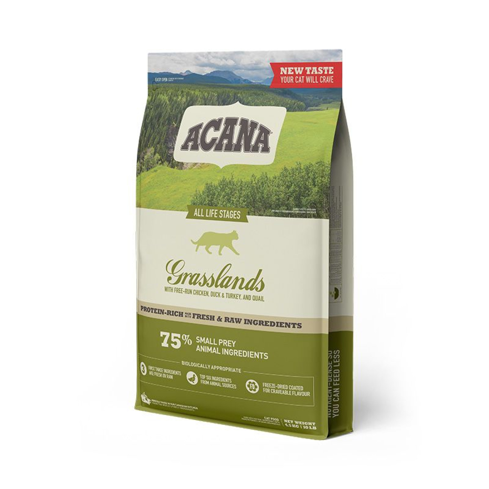 Сухий корм для котів Acana Grasslands 4.5 кг (качка)