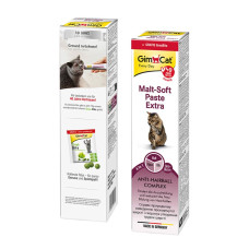 Набор для кошек Паста GimCat Every Day Malt-Soft Paste Extra 200 г и Таблетки GimCat Gras Bits 10 г