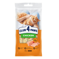 C4P Premium крем-лакомство курица. Дополн. корм для кошек (4х0,015 кг), 60 г