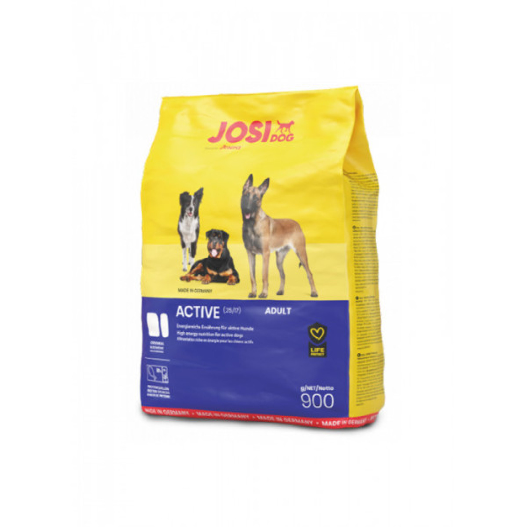 Купити Сухий корм JosiDog Adult Active (25/17) для активних дорослих собак 900 г
