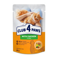 Влажный корм для кошек Club 4 Paws 24x85 г (курица в желе)
