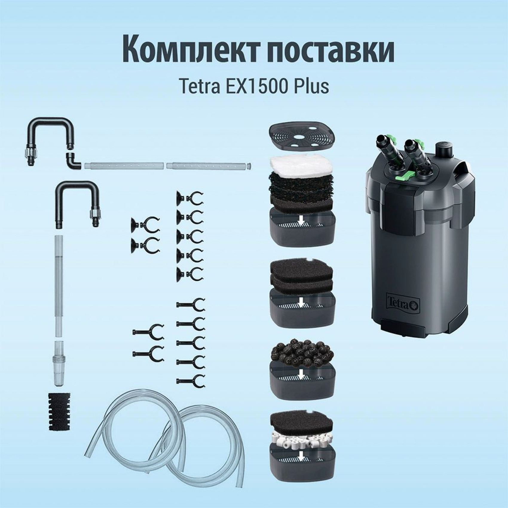 Зовнішній фільтр Tetra External EX 1500 Plus для акваріума 300-600 л