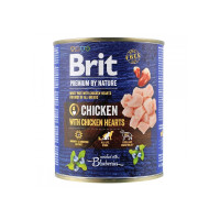 Влажный корм для собак Brit Premium By Nature 800 г - курица