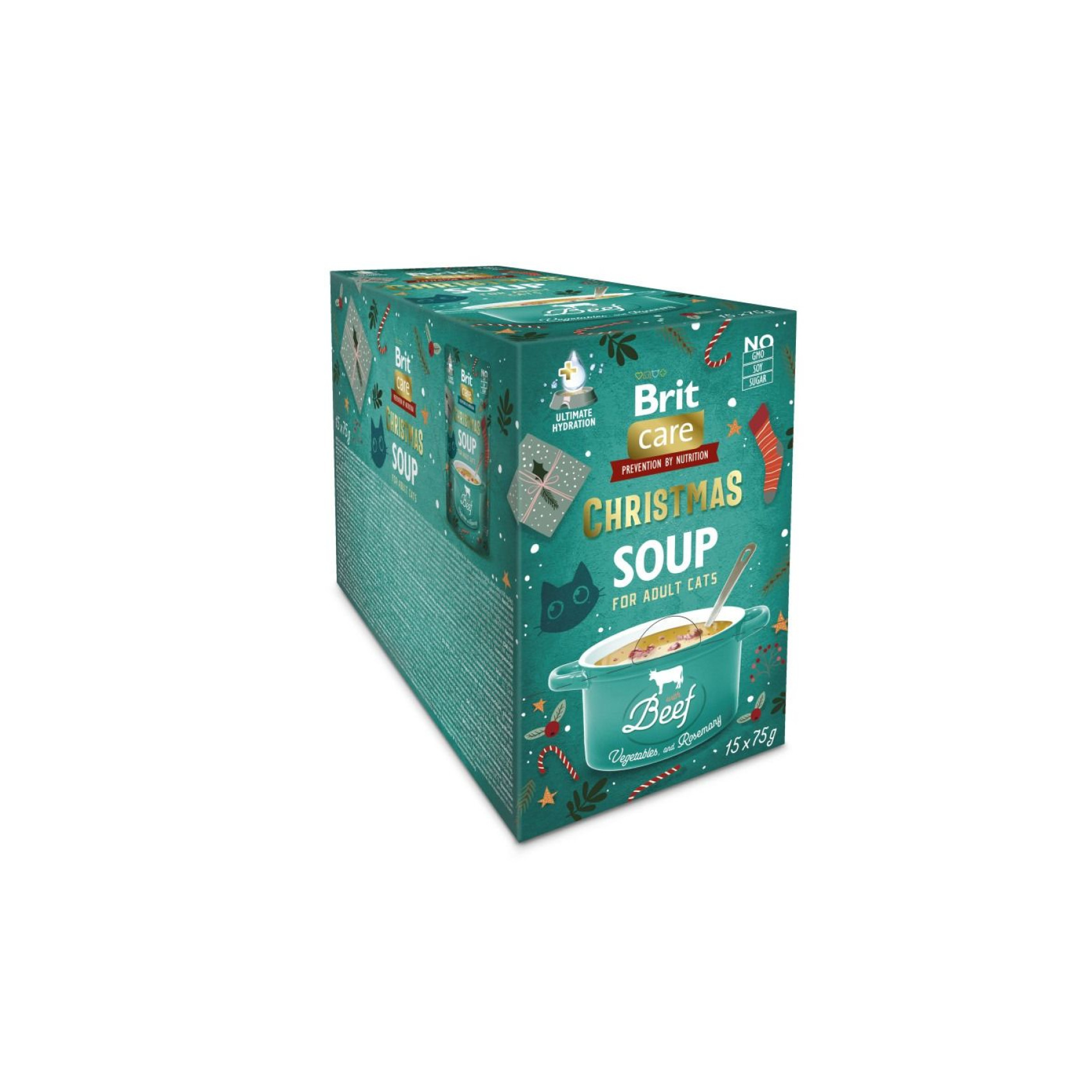 Корм вологий Brit Care Christmas Beef Soup д/котів різдвяний суп з яловичиною 75 г