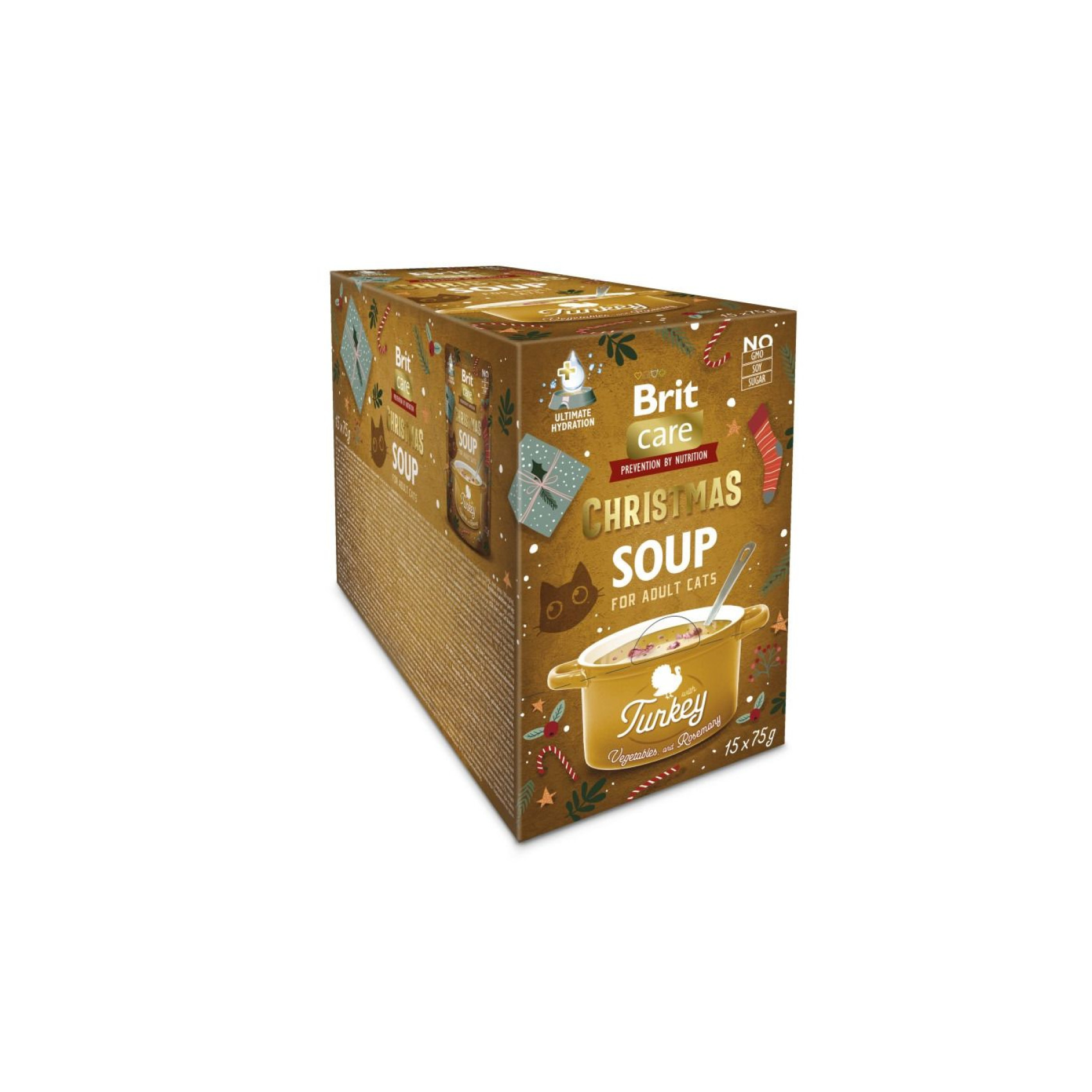 Корм вологий Brit Care Christmas Turkey Soup д/котів різдвяний суп з індичкою 75 г