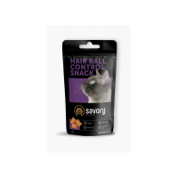 Хрумкі ласощі Savory Cats Snacks Pillows Hair Ball Control для дорослих котів подушечки для виведення шерсті 60 г