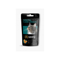 Хрумкі ласощі Savory Cats Snacks Pillows Dental Care для дорослих котів подушечки для здоров я зубів 60 г