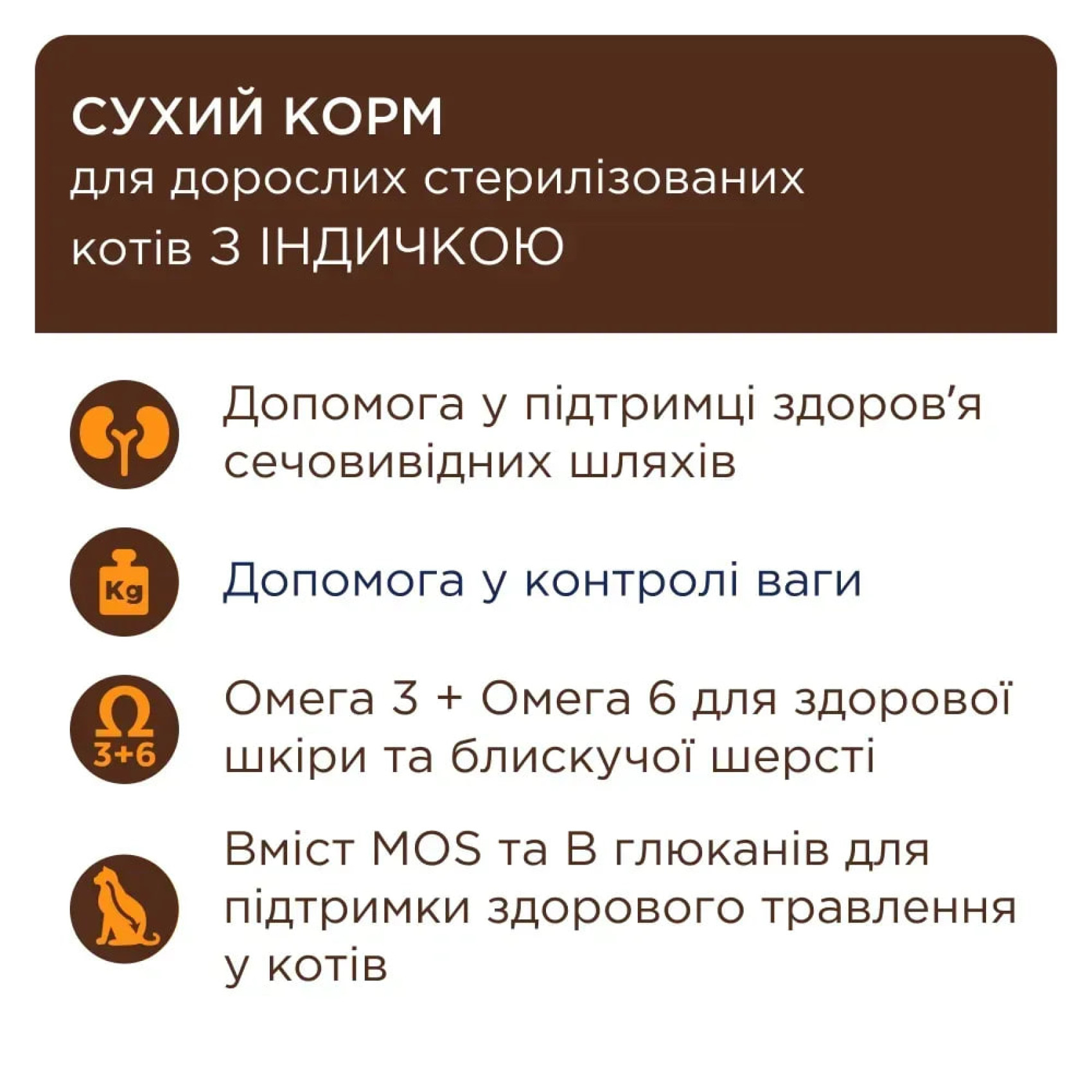 Сухой корм для стерилизованных кошек Club 4 Paws Premium 5 кг - индейка