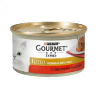 Gourmet Gold (Гурме Голд) консерви для кішок "Ніжні биточки" з яловичиною та томатами 85г*12шт
